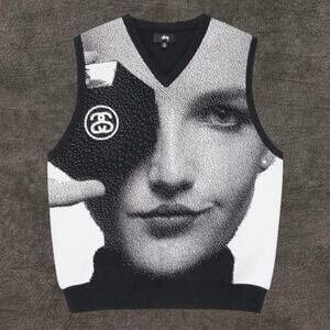 Stussy Women's Black Knit Vest
